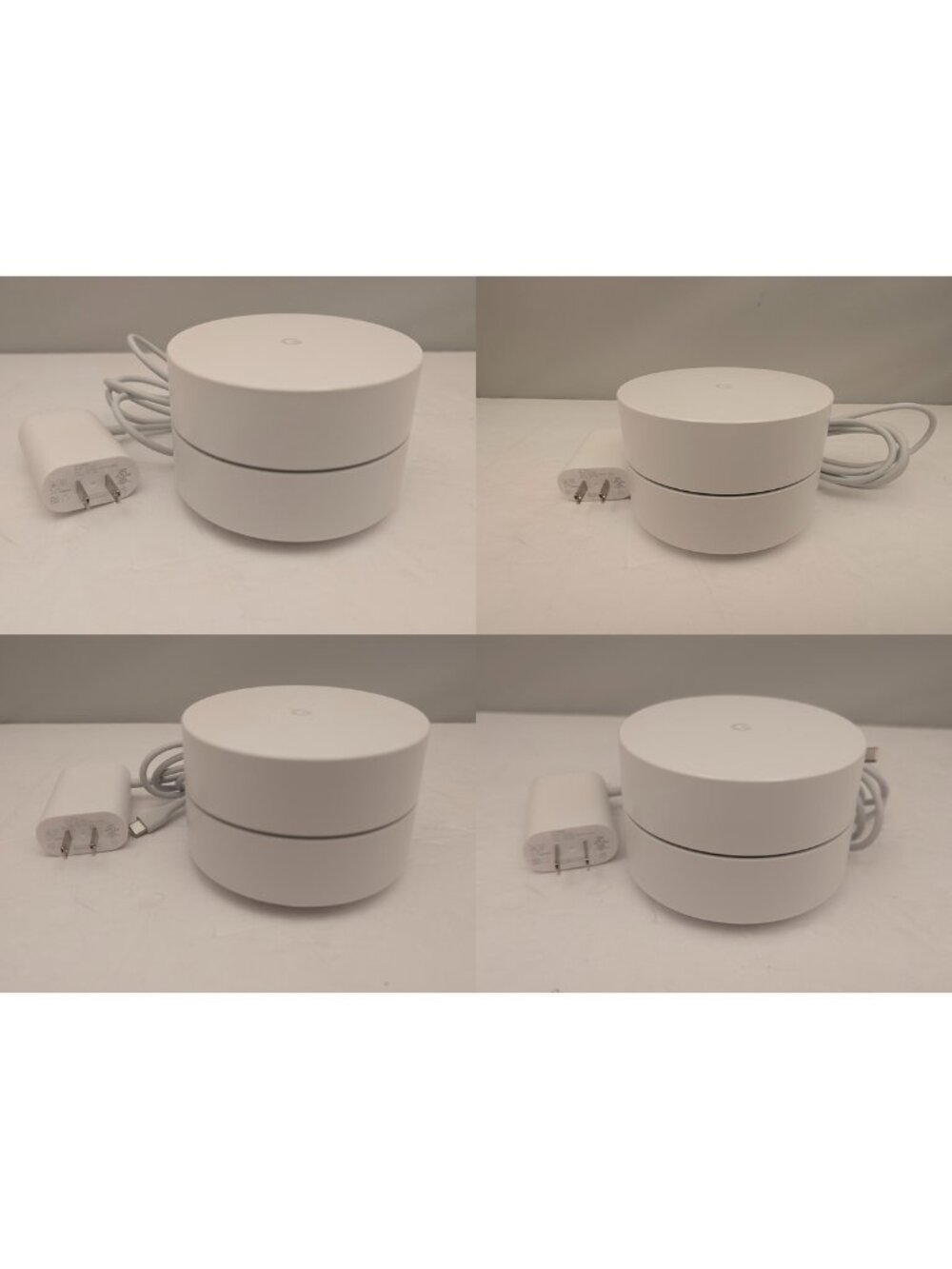 Google Wifi AC1200 Mesh Router w/ AC Adapter | 4 Pk | Model AC-1304 | GA02430-US